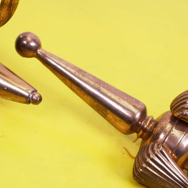 Brass Wall Lamps attributed to Pietro Chiesa, 1950s, Set of 2 For Sale - Image 3 of 14