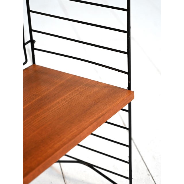 Black Modular Hylla Bookcase by Kajsa and Nils Nisse Strinning for String, 1960s For Sale - Image 8 of 9