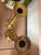 Vintage Solid Brass Octagonal Candlesticks With Swirl Glass Bobeches, Pair For Sale - Image 13 of 13