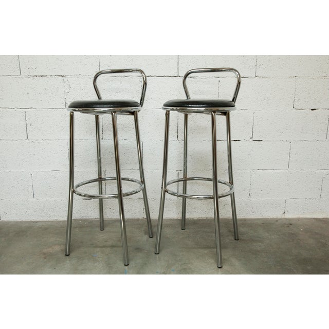 Bar Stools from Rodet, 1970, Set of 2 For Sale - Image 9 of 18