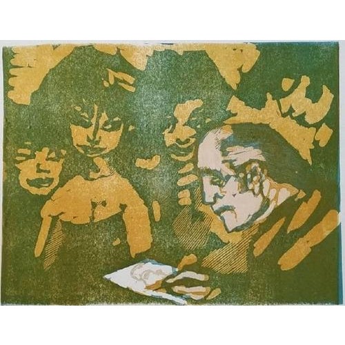 The Illustrator is an original artwork realized by Mino Maccari. It is an artist' proof, hand signed in pencil on lower...