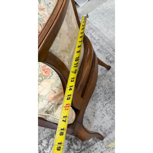 Brown Antique French Louis XV Armchair For Sale - Image 8 of 8