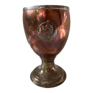 Late 19th Century Historic English Copper and Silver Kit-Cat Club Ranelagh Goblet For Sale