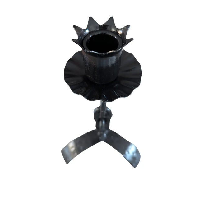 Vintage Brutalist Chain Link Candle Holder For Sale In Charlotte - Image 6 of 8