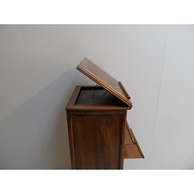 Filing Cabinet with Roller Shutter with Lectern, 1890s For Sale - Image 9 of 12