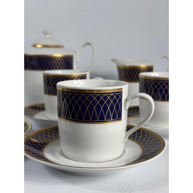 Mid-Century Modern Porcelain Tea Service by Schirnding Bavaria for Seven, Germany, 1980s, Set of 17 For Sale - Image 3 of 18
