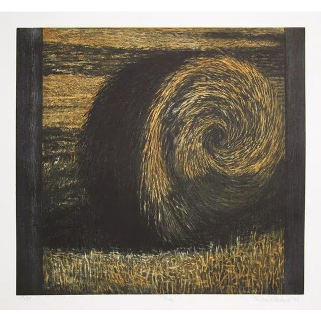 Contemporary Bale of Hay, Etching by Richard Ballard For Sale - Image 3 of 3