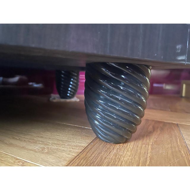 One-Off Lacquered Secretaire by Jean-Rémy Couradette For Sale - Image 6 of 8