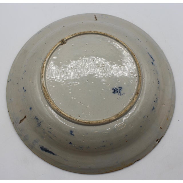 Circa 1750 P. VandertStrom's Pottery De Vergulde Blompot Delft Fruit Bowl For Sale In Raleigh - Image 6 of 8