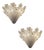 Murano Glass Flower Wall Sconces, Italy, 1960s, Set of 2 For Sale