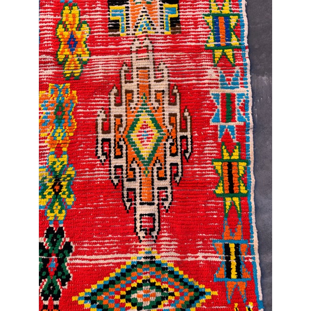 Vintage 3x10 Ft Moroccan Runner Rug For Sale - Image 4 of 9