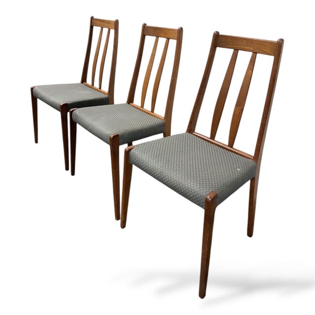 Vintage Danish Teak Dining Chairs from Drylund, 1970s, Set of 3 For Sale - Image 4 of 8