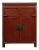 1920s Chinese Burnt-Red Lacquered Nightstand For Sale