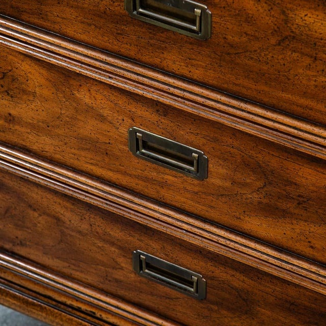 Mid Century Modern Dresser Gentlemans Chest 8 Drawer Wood Henredon Circa '75 MCM For Sale - Image 9 of 12
