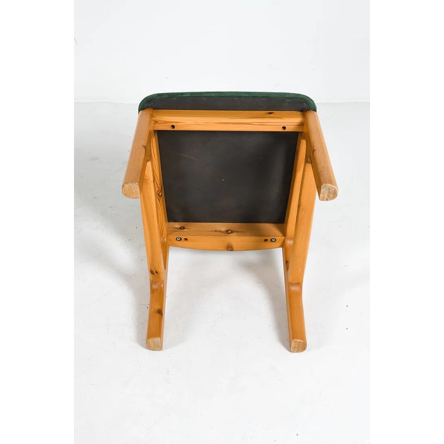 A Pair of Danish Pine Dining Chairs in the Style of Rainer