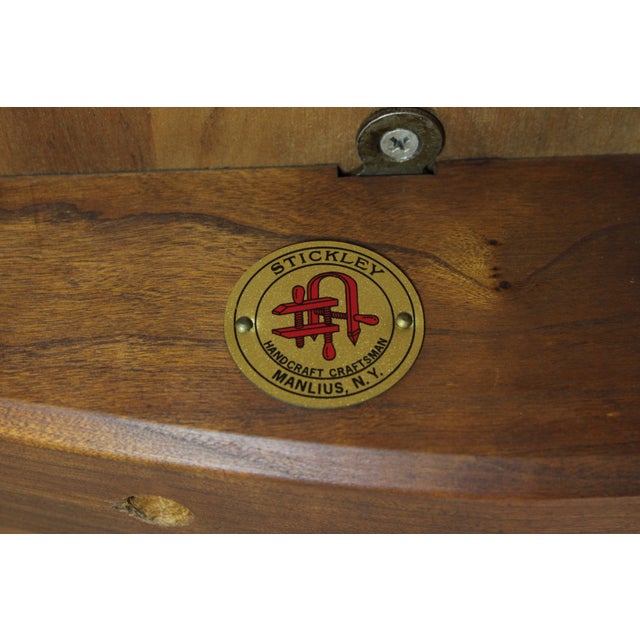 Stickley Cherry Mission Trestle Table For Sale - Image 16 of 18