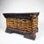 Folk Art Vintage Wood Wicker Rattan Storage Basket Asian Pedestal Magazine Stand Handles For Sale - Image 3 of 7