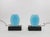 Black Dorane Blue Table Lamps by Ettore Sottsass for Stilnovo, 1970s, Set of 2 For Sale - Image 8 of 8