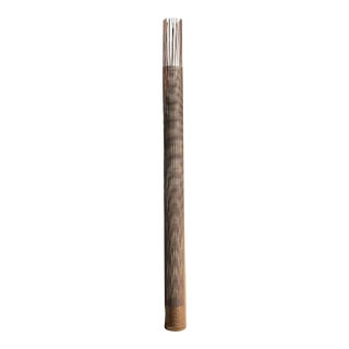 Vintage Monumental Woven Metal Floor Lamp For Sale