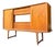 Teak Highboard with Display Case & Minibar, Denmark For Sale