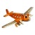Share Vintage 1930s Hubley Cast Iron Tat Nc-491 Dual Prop Airplane Toy Orange Nickel For Sale
