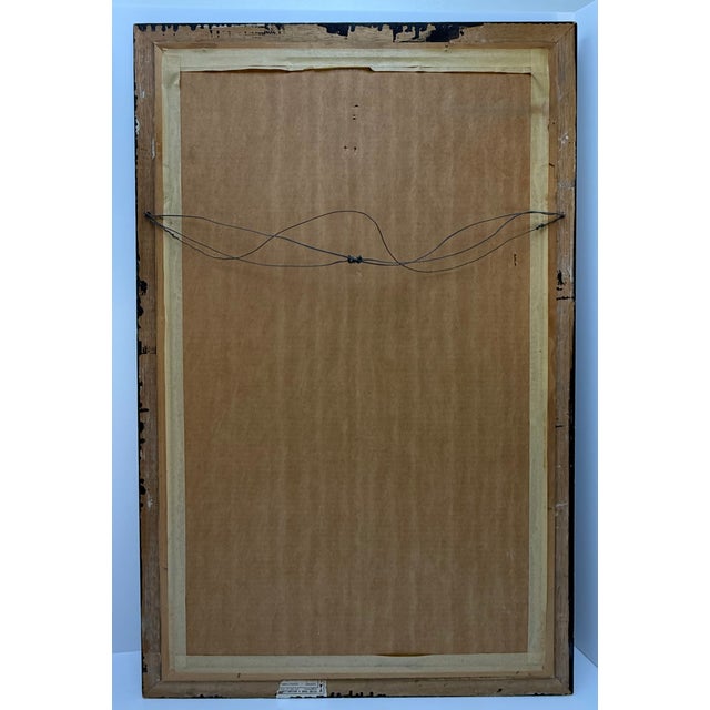 C. 1973, "The Prophets by Rubin", French Mourlot Exhibition Color Lithograph - Featuring "Elizah", Giclee in Vintage Frame, Artist Reuven Rubin For Sale - Image 12 of 12