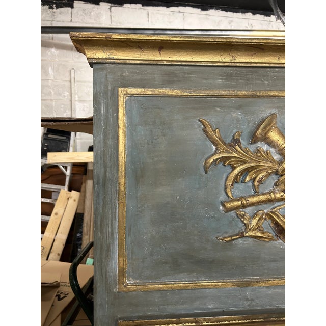 19th C French Louis XVI Trumeau Mirror For Sale - Image 4 of 13