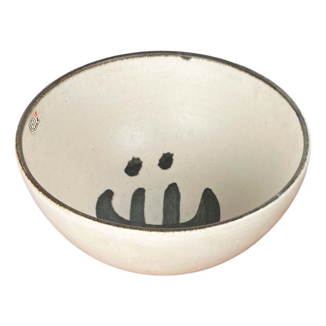 Mid-Century Modern Danish Studio Pottery Bowl by Aksel Larsen for Axella, 1960s For Sale