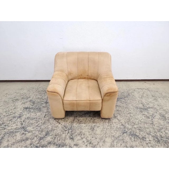 Leather Ds 44 Armchair in Brown from De Sede For Sale - Image 3 of 11