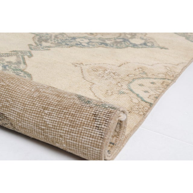 Turkish Vintage Oushak Runner for Kitchen For Sale - Image 3 of 12