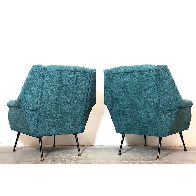 Vintage Armchairs by Gigi Radice for Minotti, Italy, 1960s, Set of 2 For Sale - Image 11 of 16