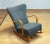 Beech Rocking Chair Upholstered with Grey Bouclé Fabric, Sweden, 1940s For Sale - Image 6 of 10