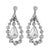 Unique vintage pear shape rose cut natural diamond earrings. 8.90 carats total diamond weight. 2 pear shape rose cut...