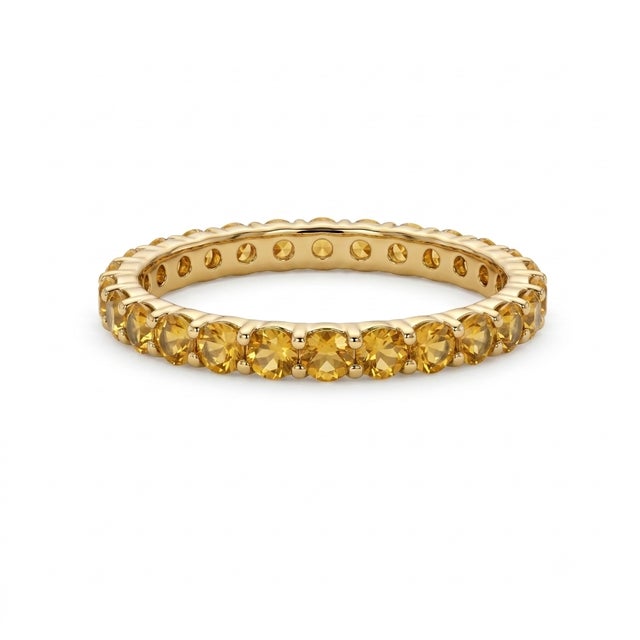 Infuse your jewelry collection with the warm, radiant energy of a golden autumn afternoon. Meticulously designed with an...