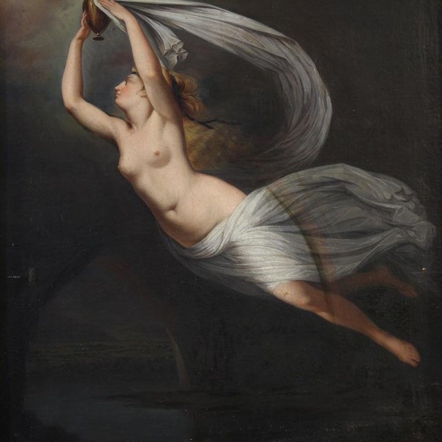 Guy Head, Iris Carrying Water from the River Styx to Olympus for the Oath of the Gods, 1870, Oil on Canvas For Sale - Image 4 of 16