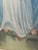 Textile Vintage Hand-Signed Oil Painting "Our Lady of Grace" Religious Folk Art, Carved Gilt Frame For Sale - Image 7 of 7
