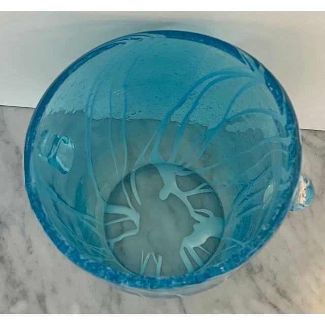Late 20th Century Late 20th Century Murano Style Bubble Glass Ice Bucket For Sale - Image 5 of 10