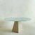 Mid-Century Modern Travertine Dining Table With Frosted Glass Top, Italy 1960s For Sale - Image 3 of 12