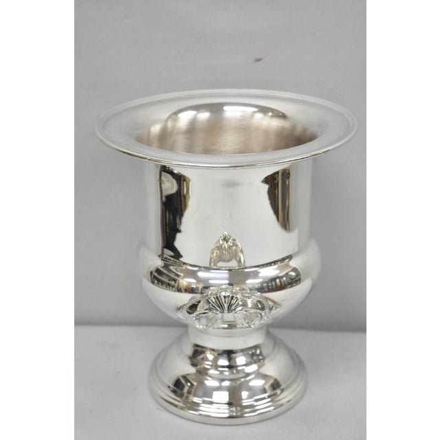 Traditional Vintage Newport Gorham Silver Plated Trophy Cup Urn Champagne Chiller Ice Bucket For Sale - Image 3 of 14