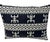 Textile African Custom Made Black and White Kente Cloth Pillow 24" For Sale - Image 7 of 7
