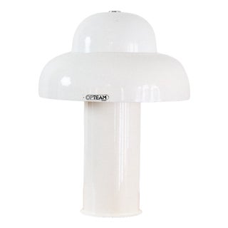 White Metal Lamp from Opteam, 1970s For Sale