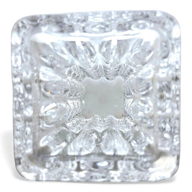 Vintage Sculpted Crystal Vase by Sven Palmqvist for Orrefors, 1960s For Sale - Image 4 of 9