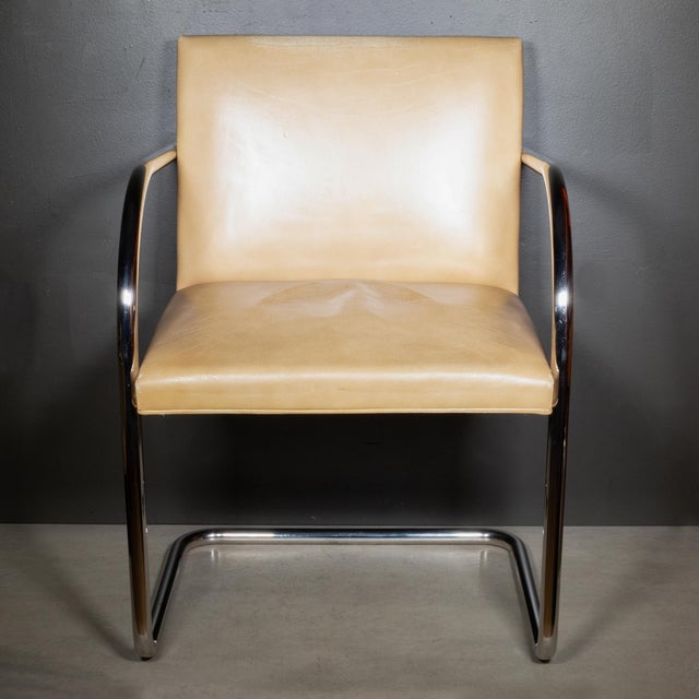 ABOUT Vintage Brno tubular steel armchairs, Model 245A. Originally designed by Mies van der Rohe in 1930 for his renowned...