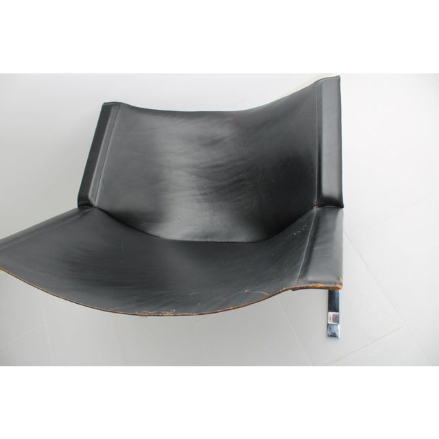 Sling Leather Armchair by Clement Meadmore for Leif Wessman Associates, Inc. N.Y. New York, 1960s For Sale - Image 15 of 18