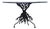 George Dell Inc Twisted Wrought Iron Tree Branch Dining Table Unsigned For Sale
