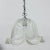Mid-Century Bell-Shaped Ice Glass and Chrome Pendant Light, 1970s For Sale - Image 17 of 18