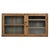 Brown Wood Wall Display Case with Patinated Bottom For Sale - Image 8 of 8