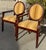 Art Deco Pair of William Switzer Chairs With New Nancy Corzine Silk Velvet Strip Upholstery For Sale - Image 3 of 10