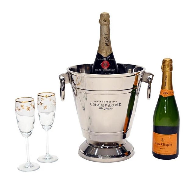 French Silver-Plated Champagne Cuvee Cooler For Sale - Image 9 of 9
