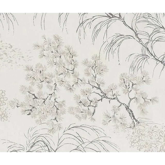 Sample - Schumacher Mori Sheer Fabric in Neutral For Sale